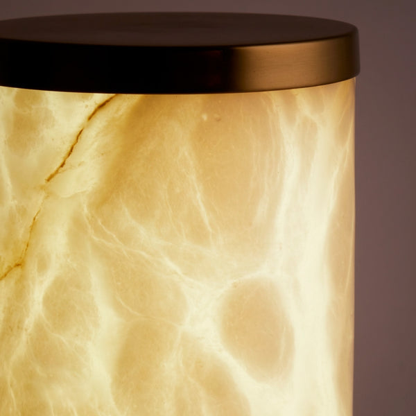 Pooky - Luxe Rechargeable Table Lamp - Alabaster and Brass