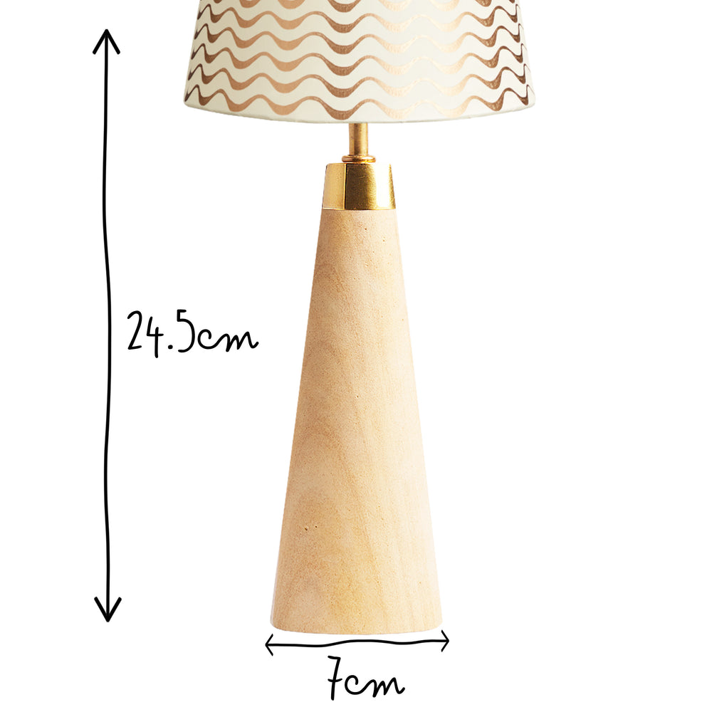 Pooky - Smaller Marmaron Rechargeable Table Lamp Base - Natural