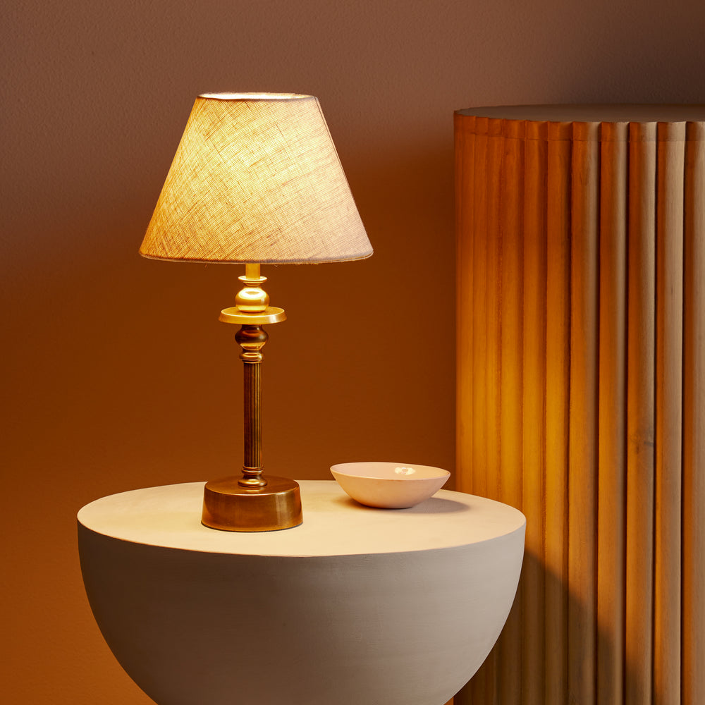 Pooky - Phileas Rechargeable Table Lamp Base - Antique Brass