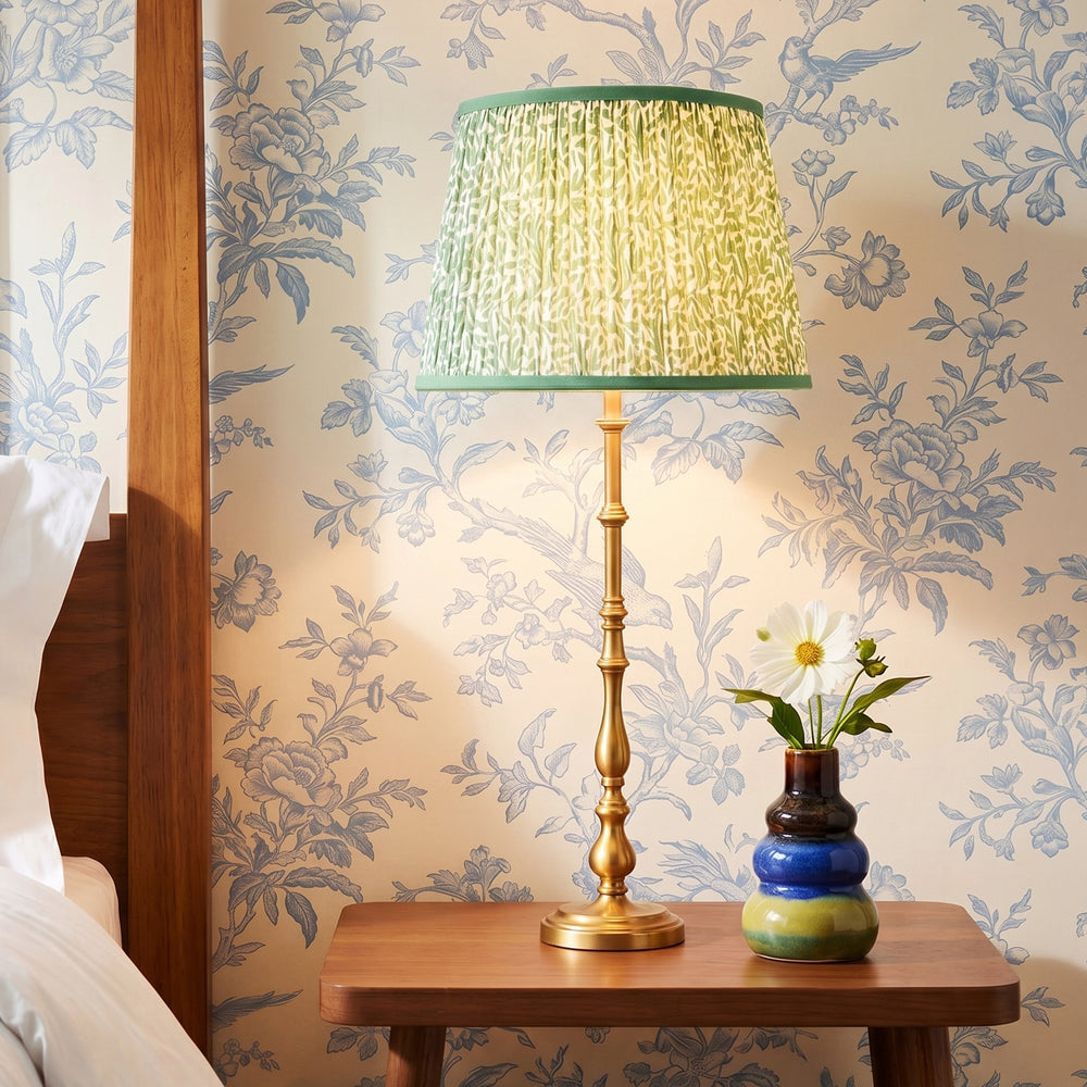 Pooky - Ellie Table Lamp Base - Blue and White Stripes
