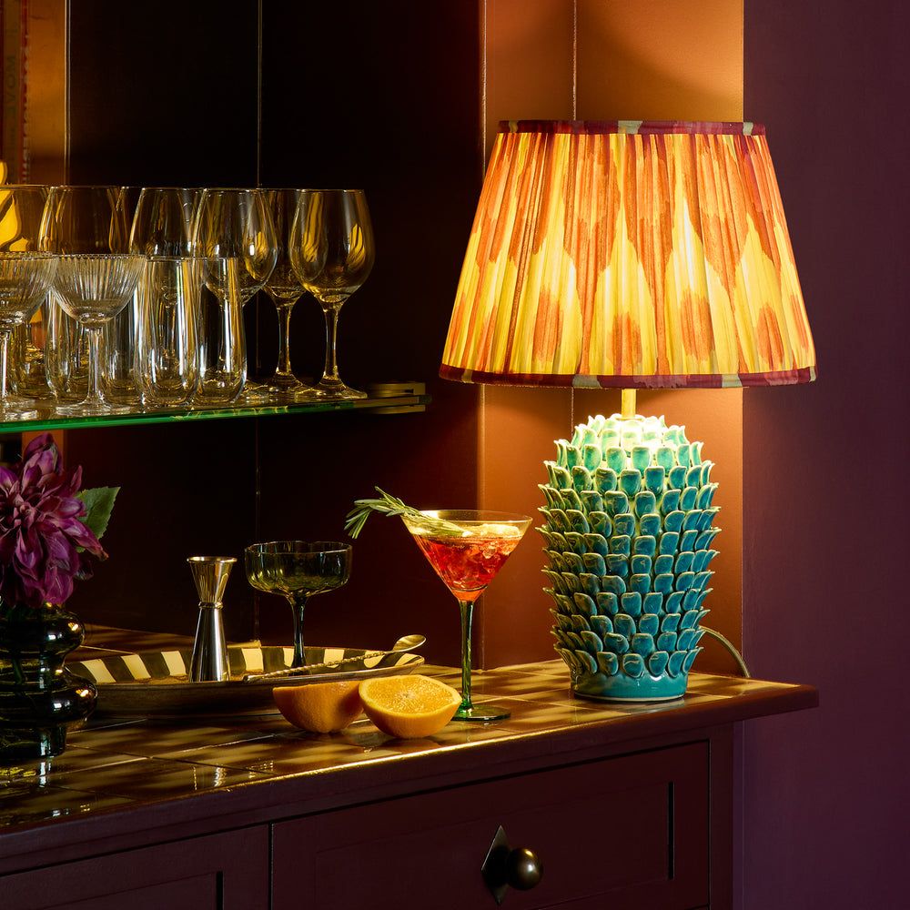 Pooky - Smaller Stucco Table Lamp Base - Turquoise