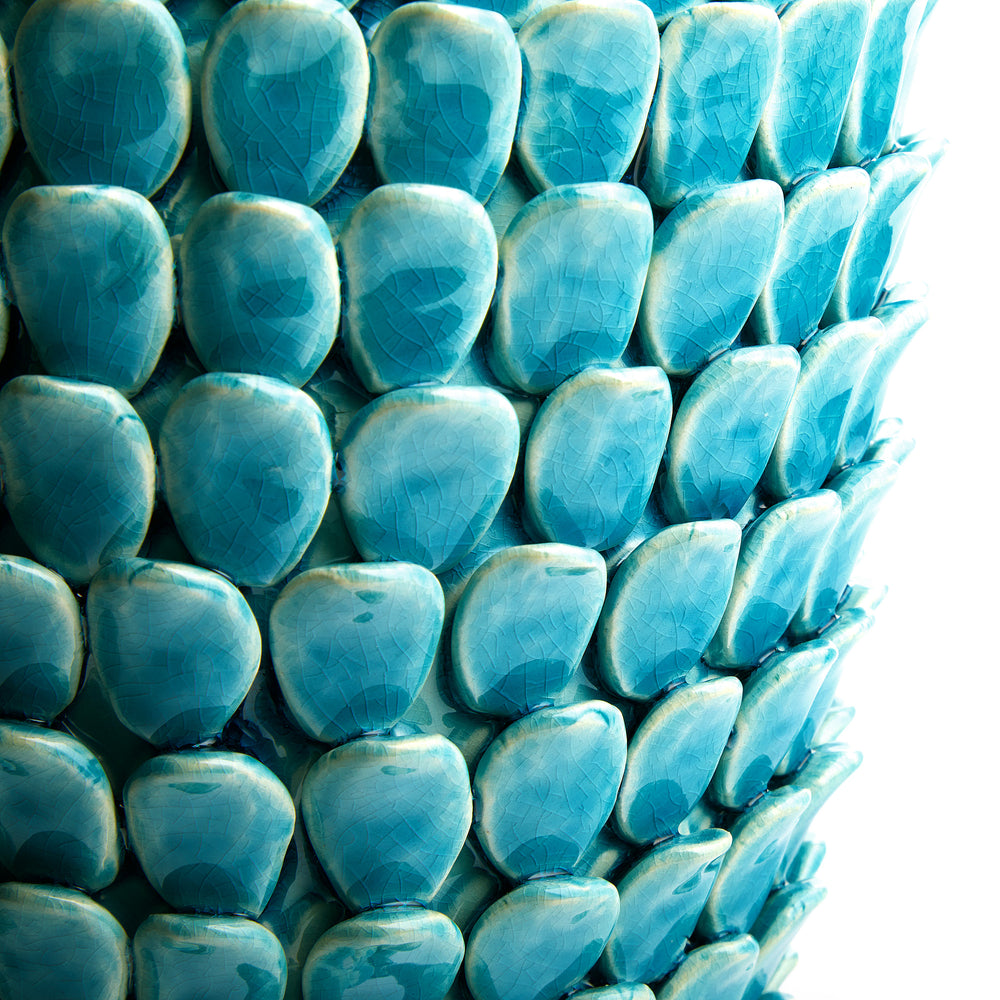 Pooky - Regular Stucco Table Lamp Base - Turquoise Ceramic