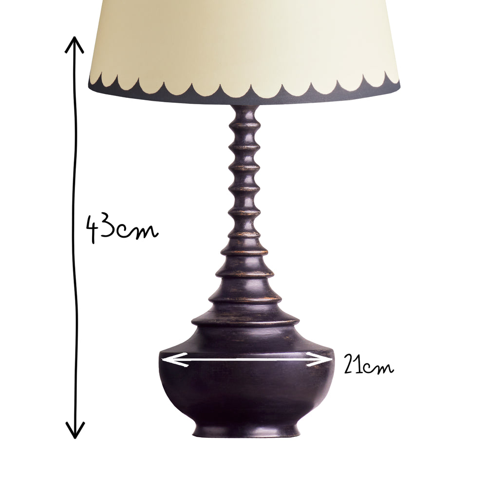 Pooky - Vivian Table Lamp Base - Ebony