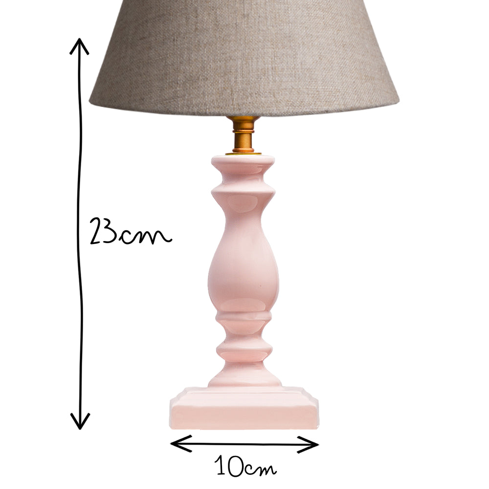 Pooky - Wilma Table Lamp Base - Pale Pink