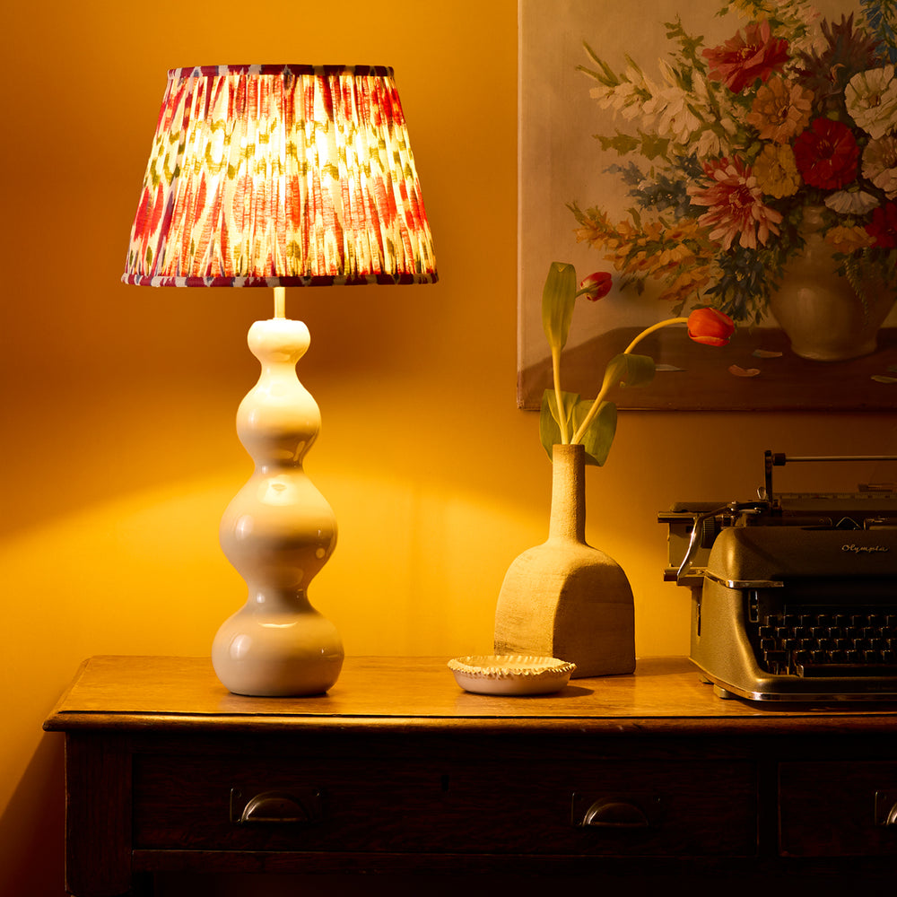 Pooky - Smaller Wobster Table Lamp Base - White Lacquered Wood