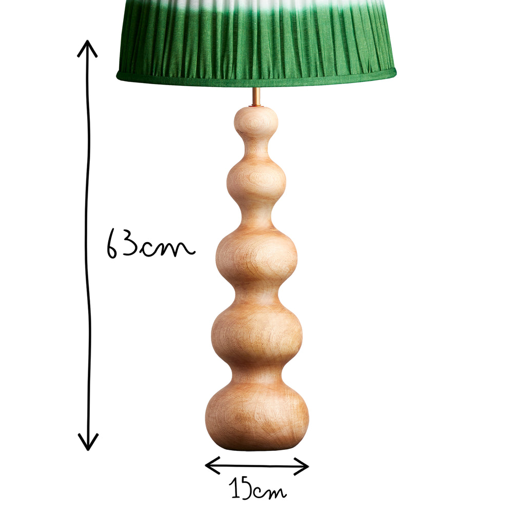 Pooky - Larger Wobster Table Lamp Base - Natural Wood