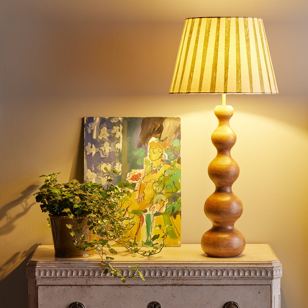 Pooky - Larger Wobster Table Lamp Base - Natural Wood