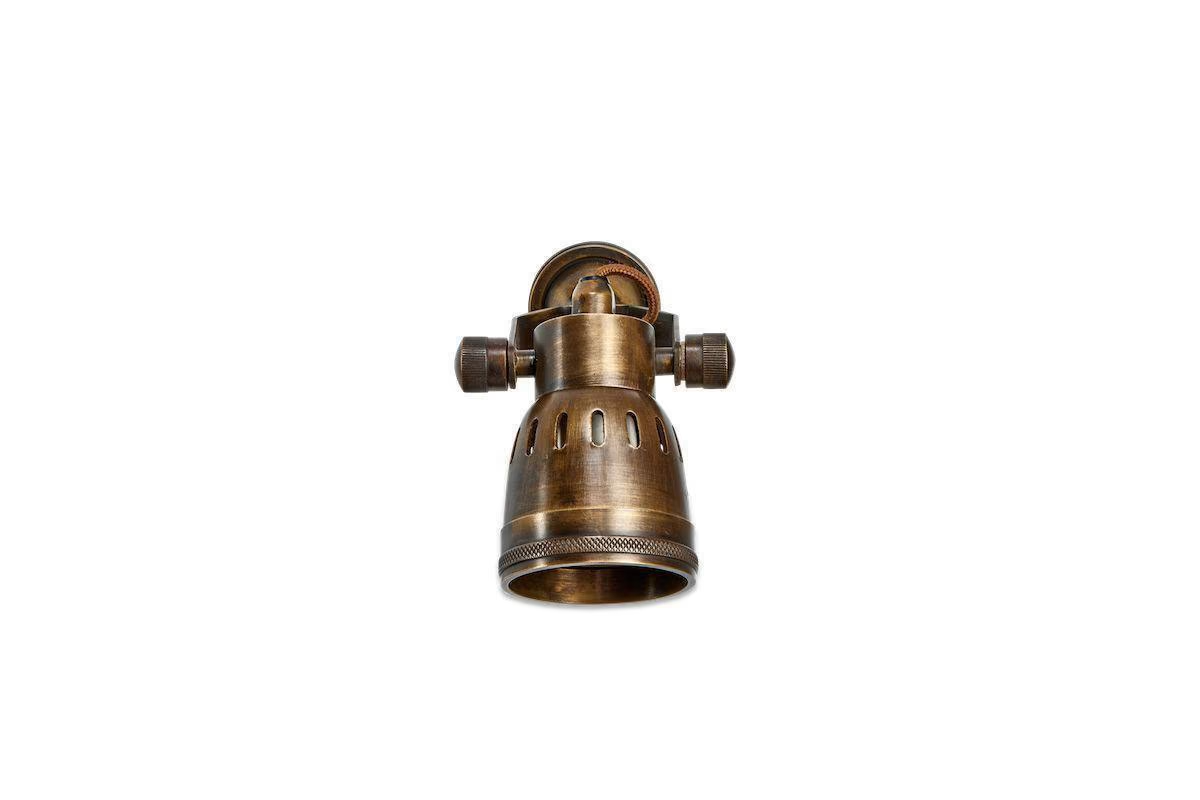 Nkuku - Tabosa Brass Wall Spotlight - Antique Brass