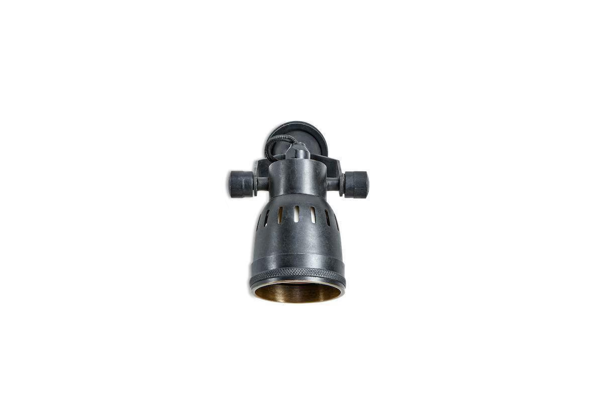Nkuku - Tabosa Brass Wall Spotlight - Black & Antique Brass