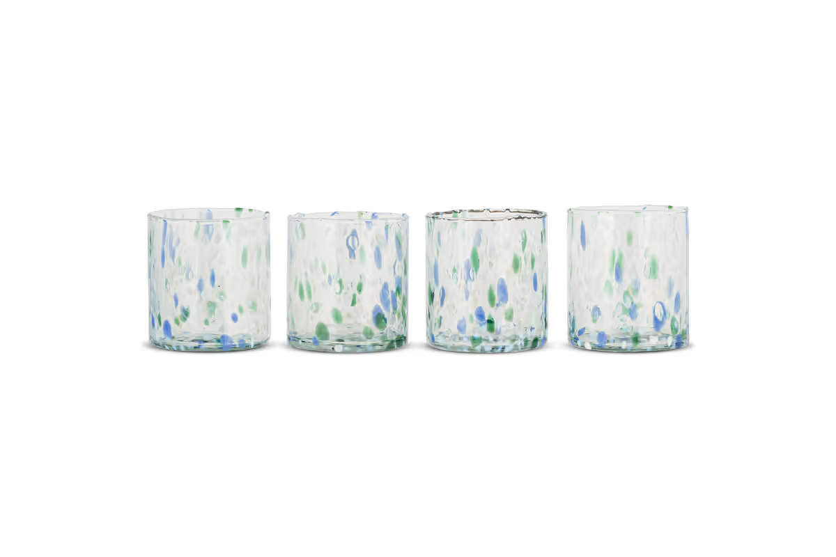 Nkuku - Taja Tumbler - Sea Blue (Set of 4)
