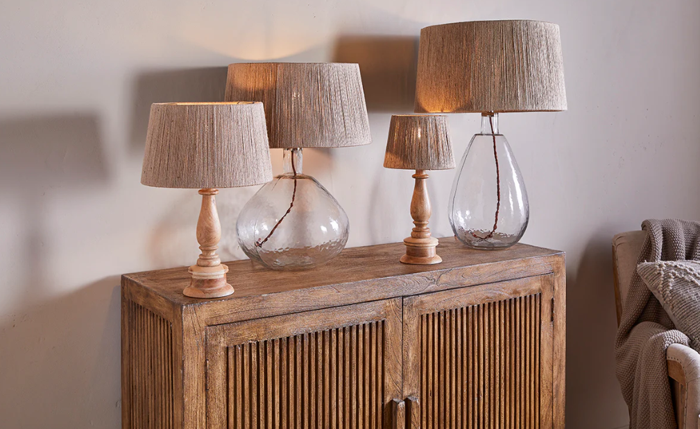 Nkuku Tiwa Woven Jute Lampshade - Natural