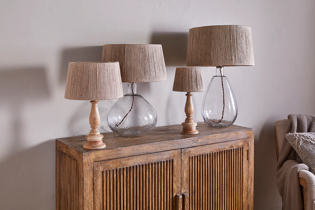 Nkuku Tiwa Woven Jute Lampshade - Natural