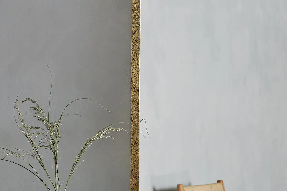 Nkuku - Ungura Rounded Mirror - Antique Brass - Large