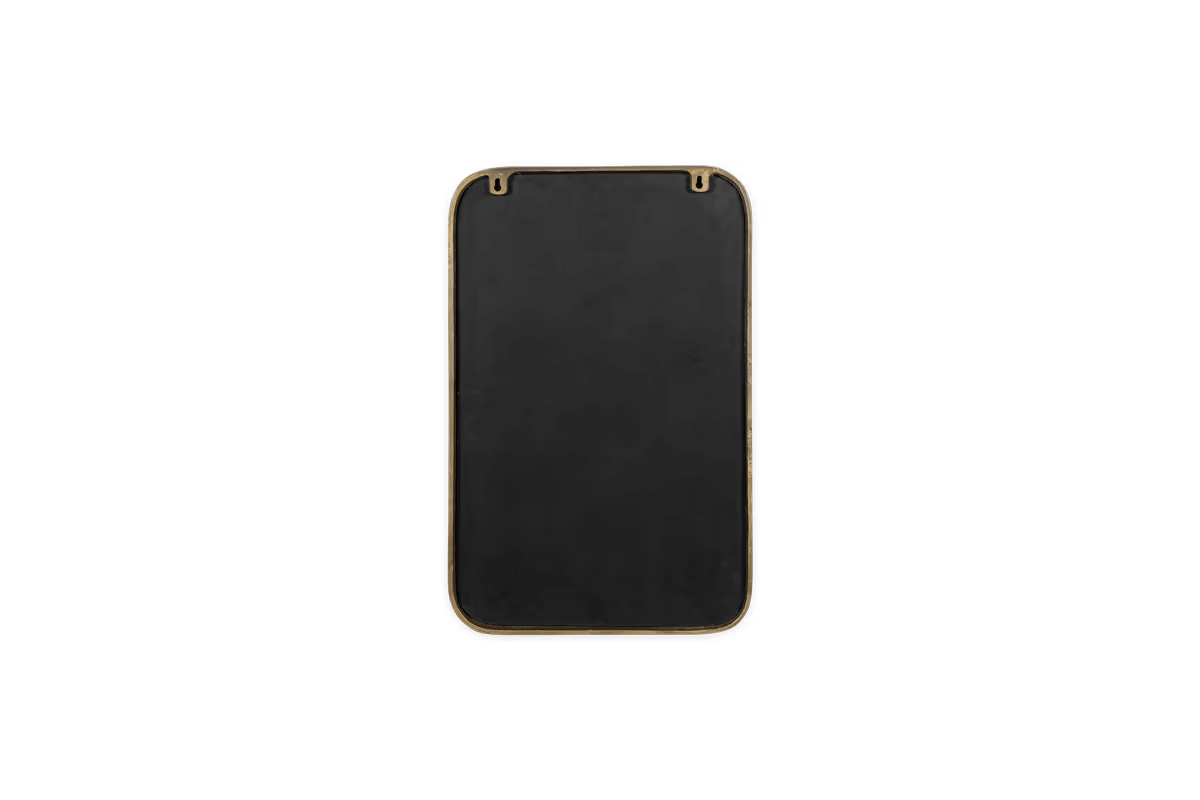 Nkuku - Ungura Rounded Mirror - Antique Brass - Small