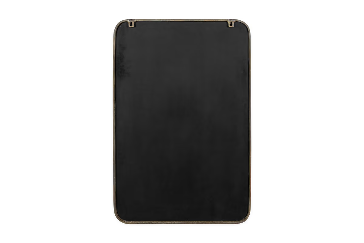 Nkuku - Ungura Rounded Mirror - Antique Brass - Large