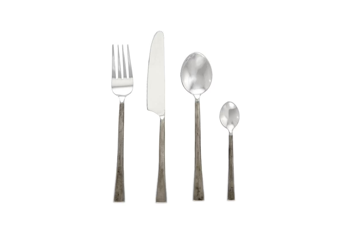 Nkuku - Usa Cutlery Set - Brushed Silver (Set of 16)