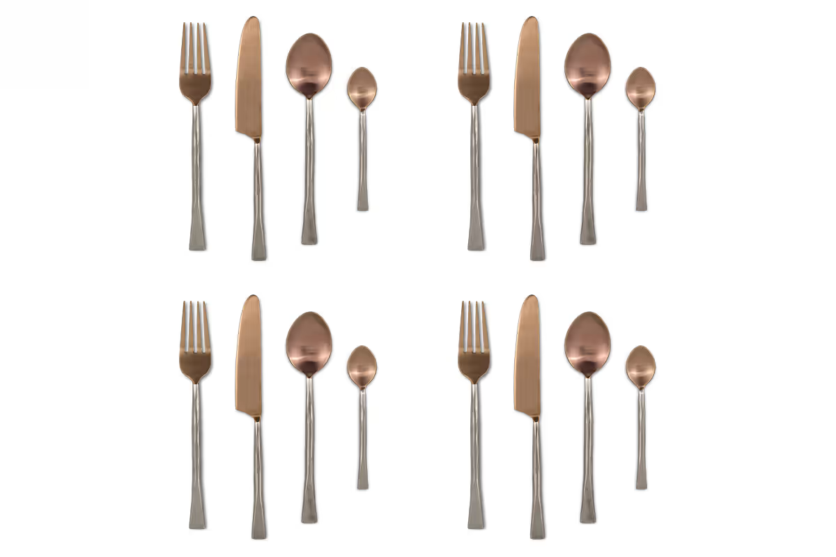 Nkuku - Usa Cutlery Set - Rose Gold (Set of 16)