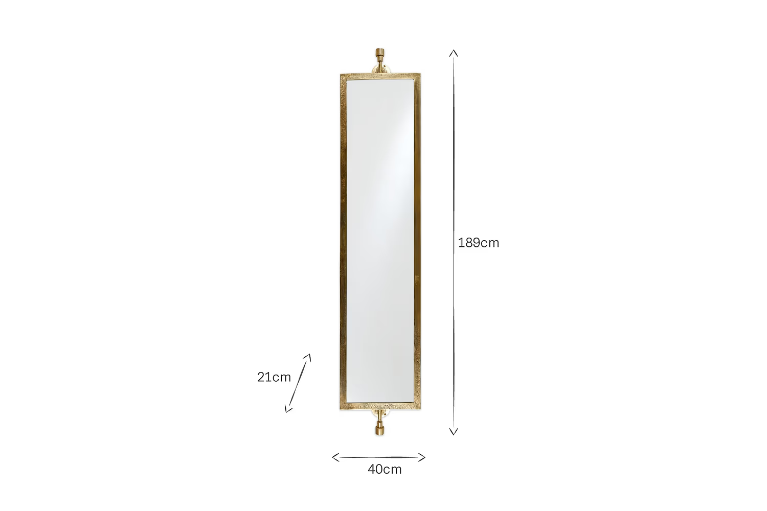 Nkuku - Visala Swivel Full Length Wall Mirror - Large