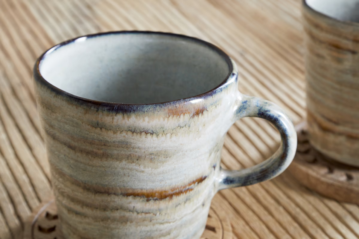 Nkuku - Vizo Mugs - Grey (Set of 2)