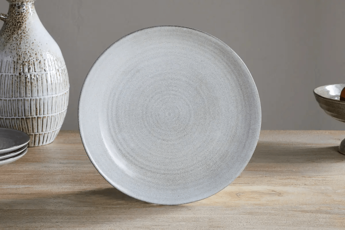 Nkuku - Valinha Earthenware Dinnerware Set - Grey (Set of 12)