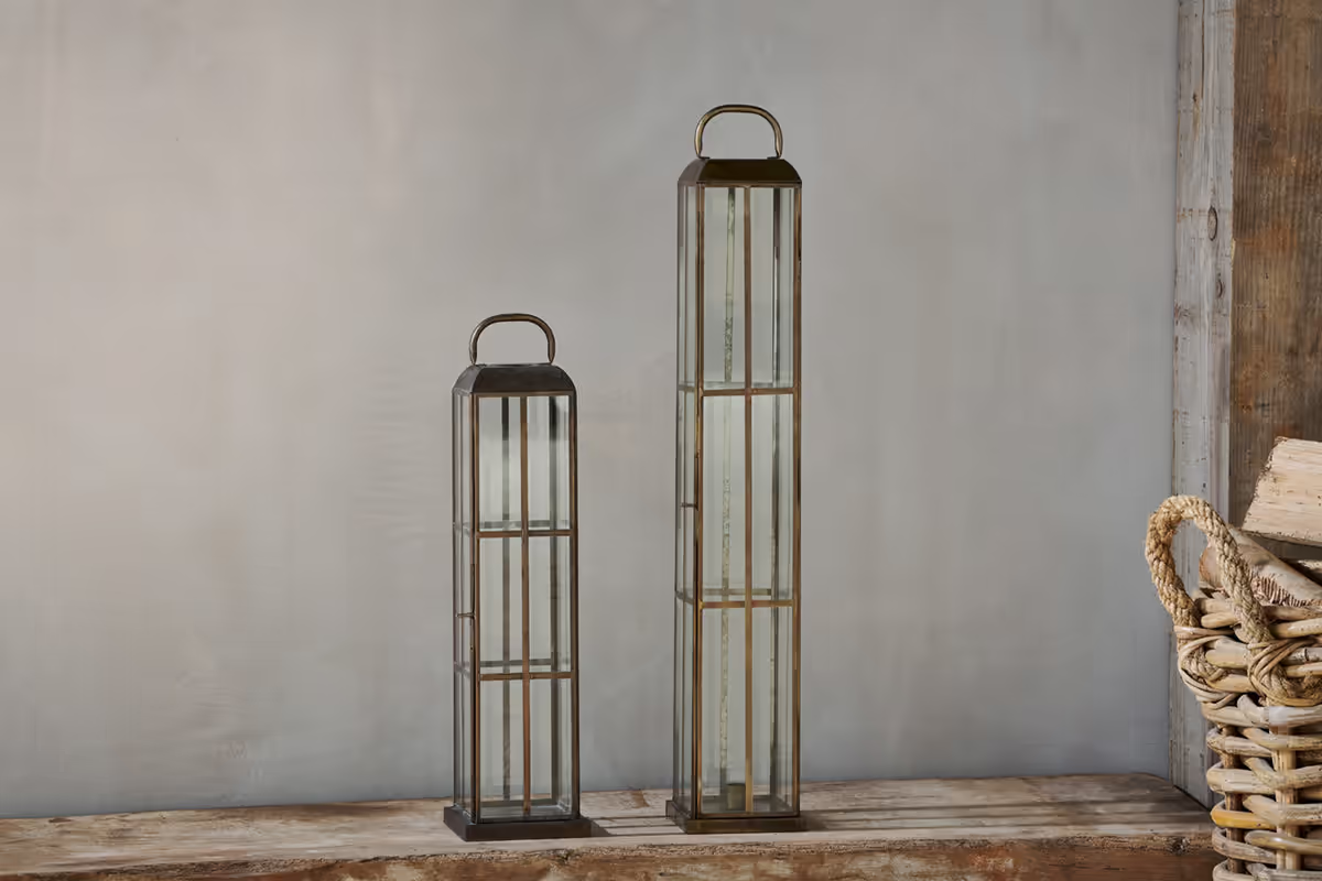 Nkuku - Vemula Lantern - Antique Brass - Large