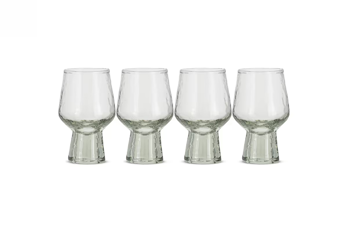 Nkuku - Visla Glass - Light Smoke (Set of 4)