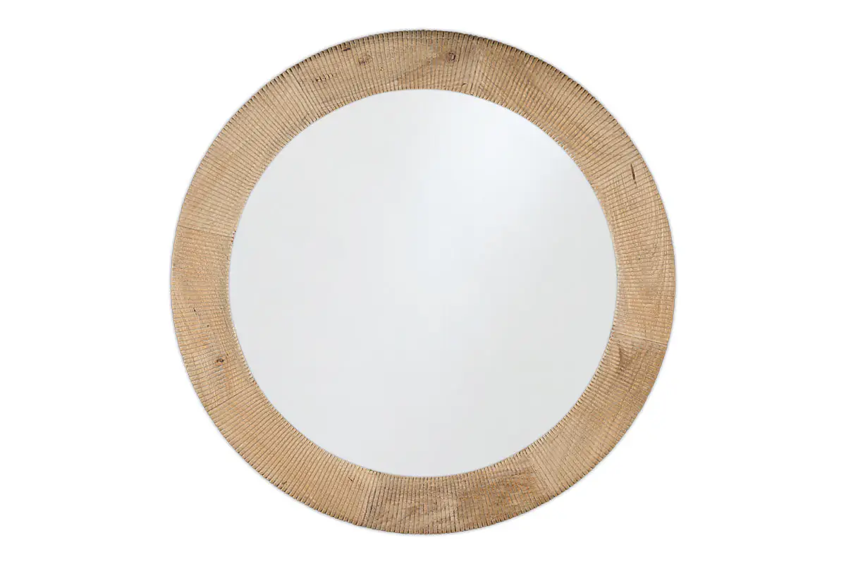Nkuku - Vivan Grooved Wood Mirror - Natural
