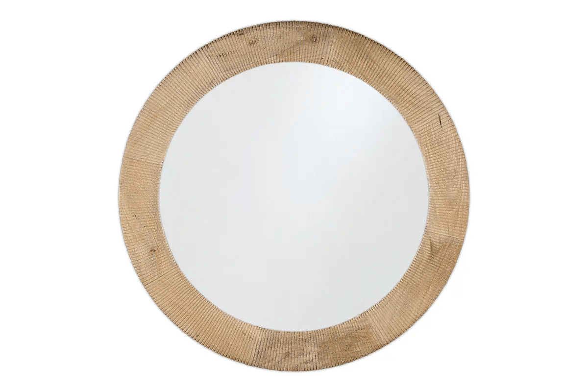 Nkuku - Vivan Grooved Wood Mirror - Natural