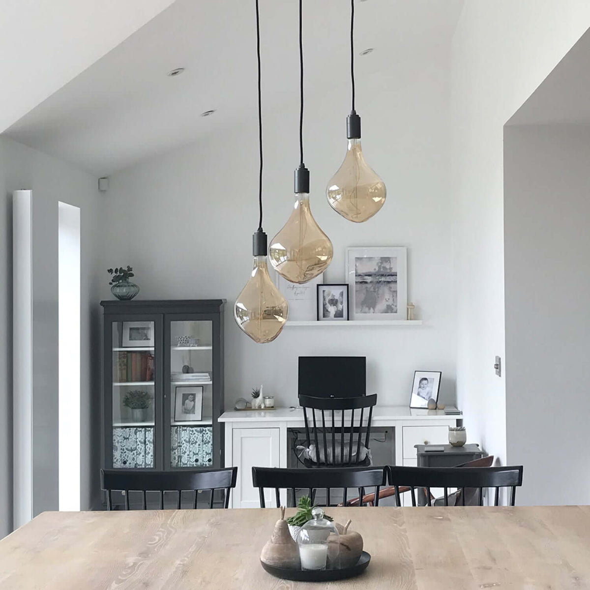 Tala Voronoi II Pendant Light in Graphite - Set of 3