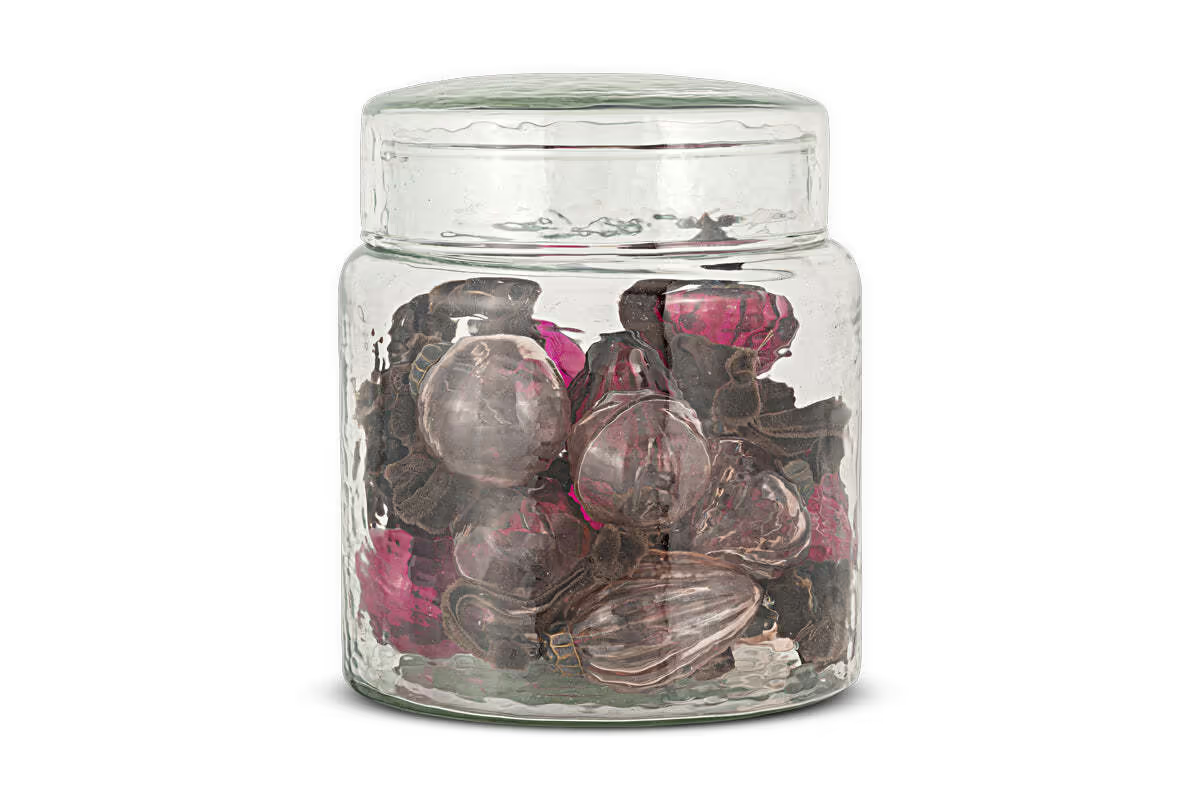 Nkuku - Adisa Bauble Jar - Ruby & Copper (Set of 16)