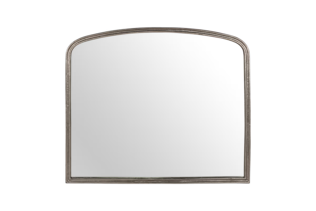Nkuku - Almora Wall Mirror - Antique Nickle - Large