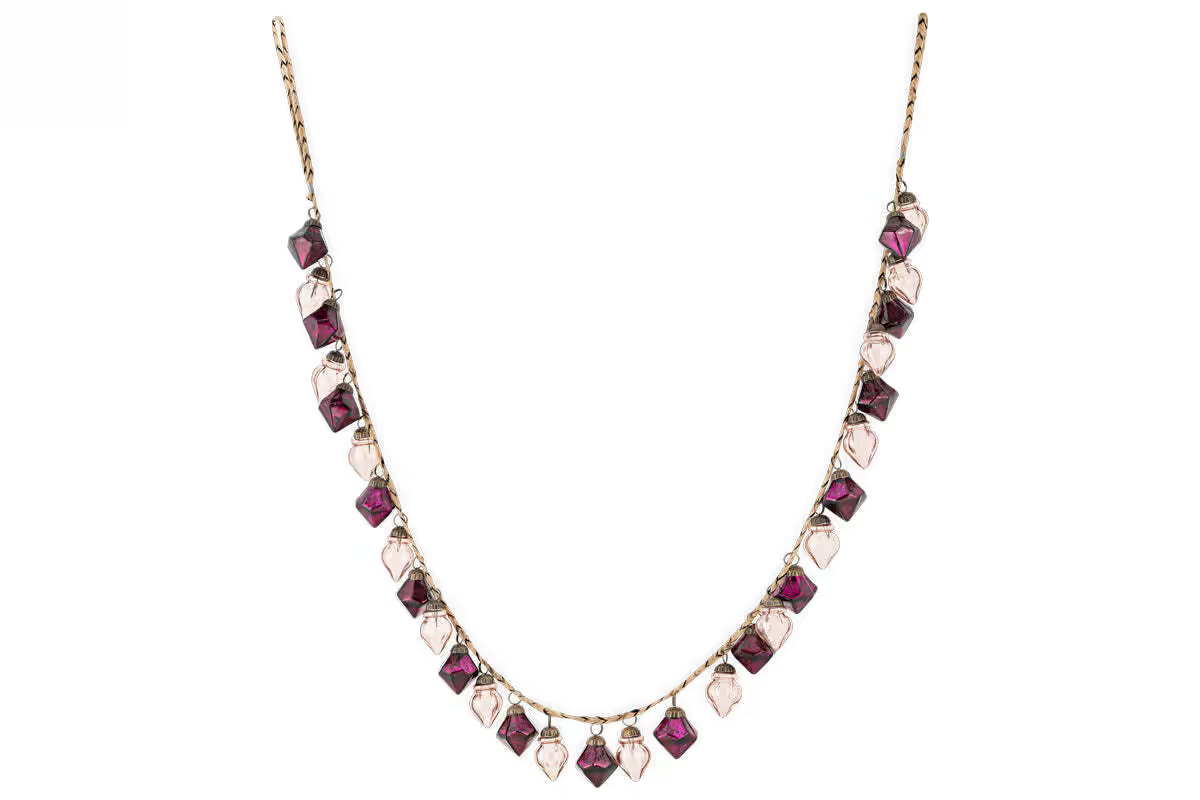 Nkuku - Ekiti Bauble Garland - Ruby & Copper