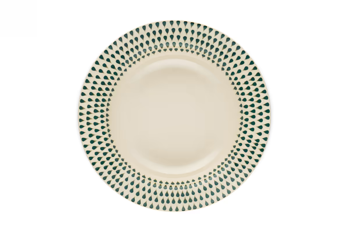 Nkuku - Juniper Drop Pasta Bowl - Cream & Juniper