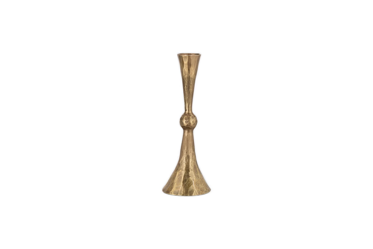 Nkuku - Javanee Candle Holder - Antique Brass - Small