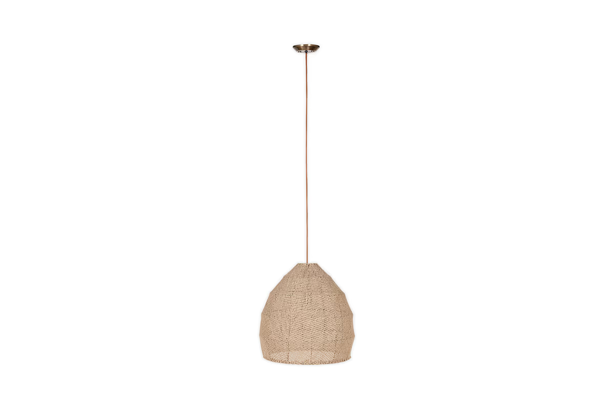 Nkuku - Jahari Woven Jute Pendant Light - Natural