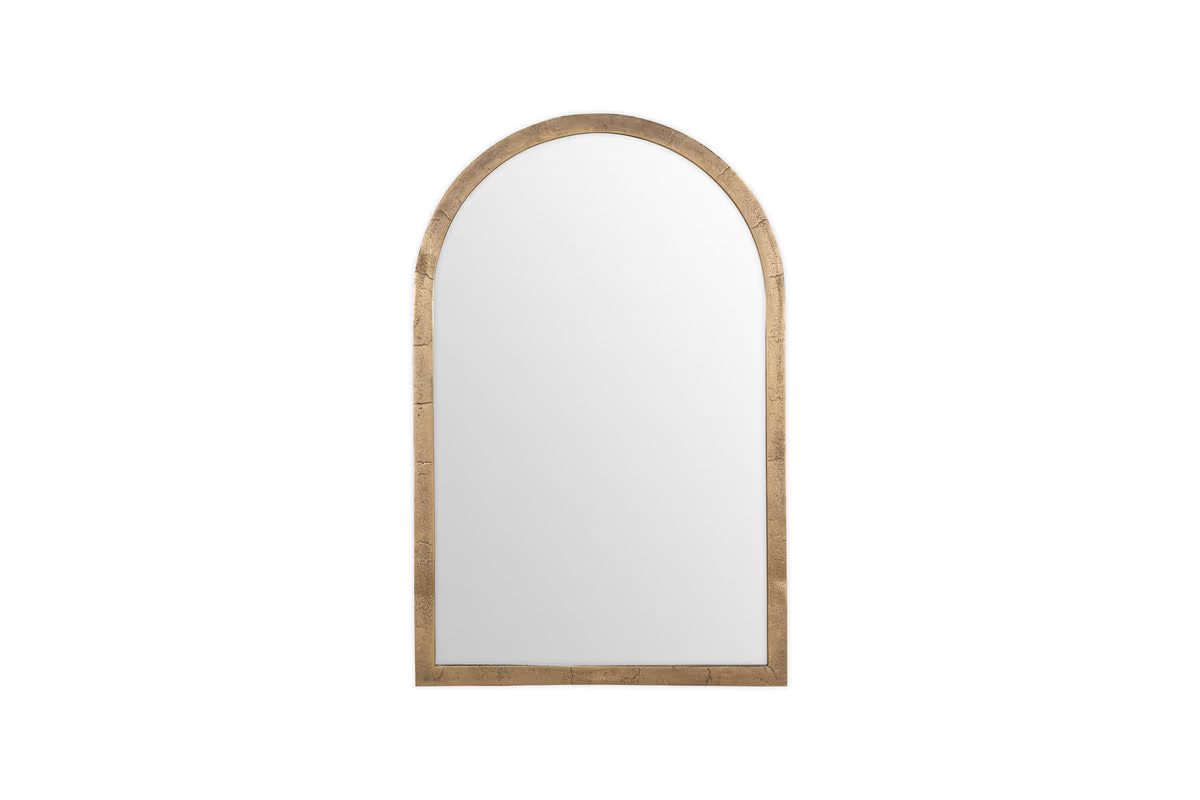 Nkuku - Murwara Wall Mirror - Antique Brass - Large