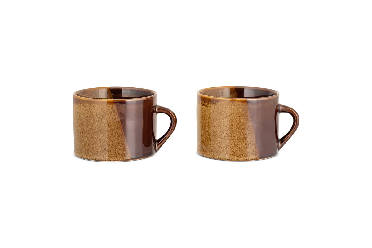 Nkuku - Naav Mugs - Mustard - Large (Set of 2)