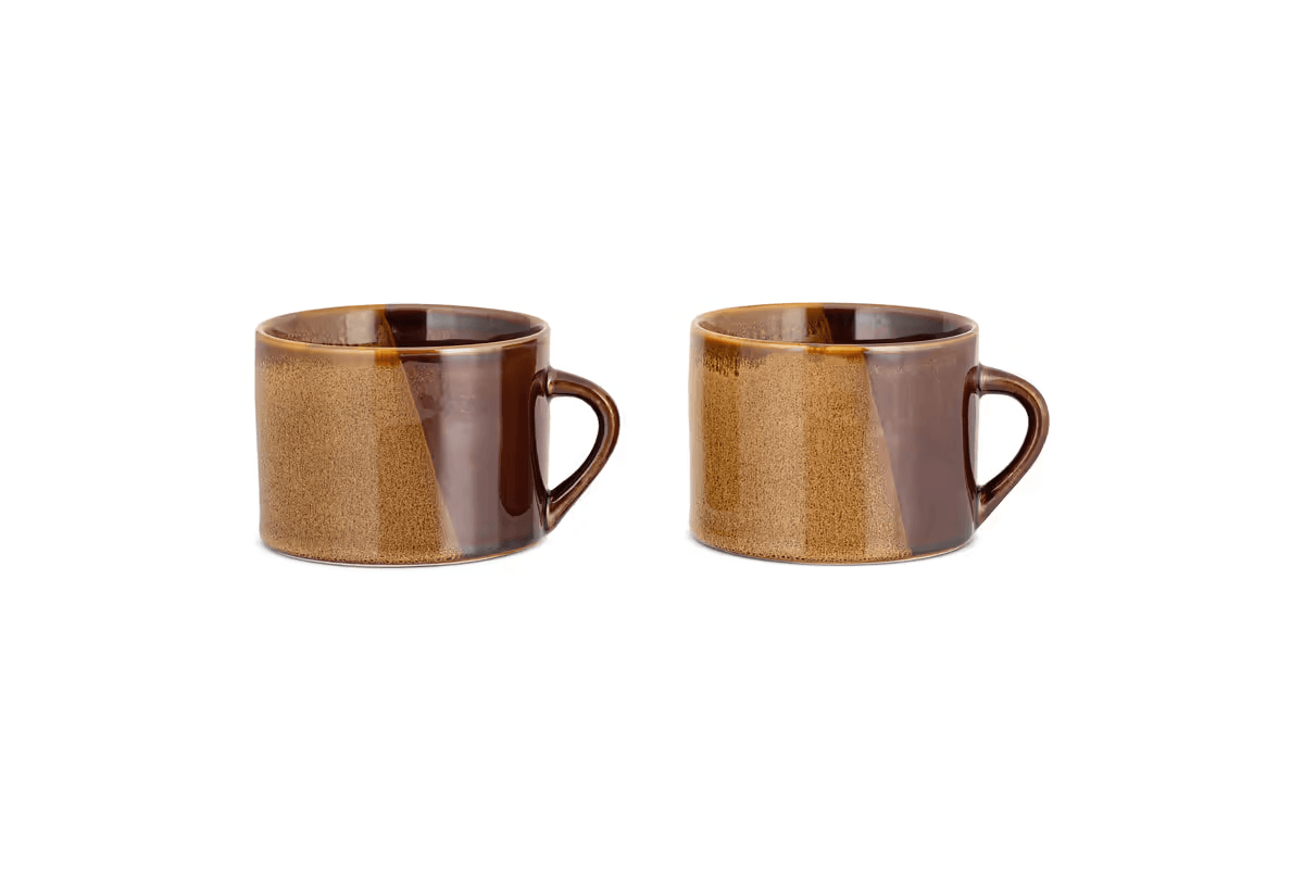 Nkuku - Naav Mugs - Mustard - Large (Set of 2)