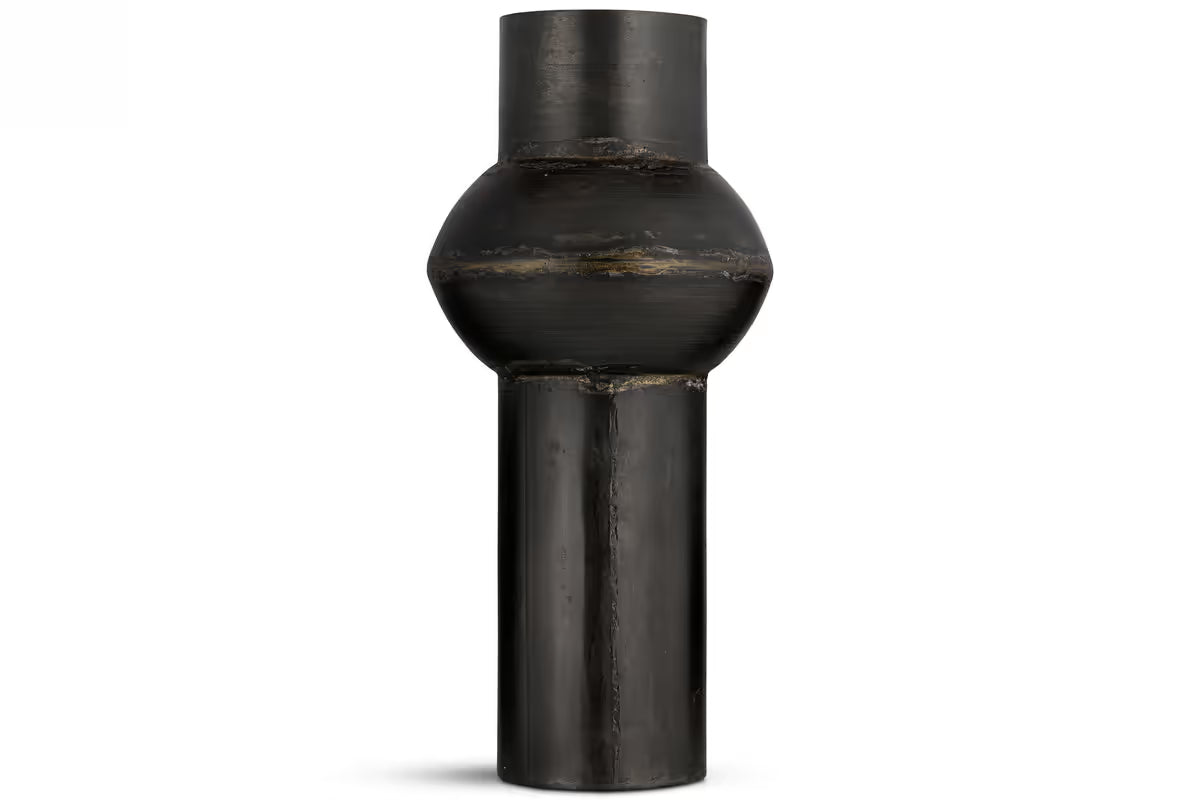 Nkuku - Endo Reclaimed Iron Vase - Aged Black - Large