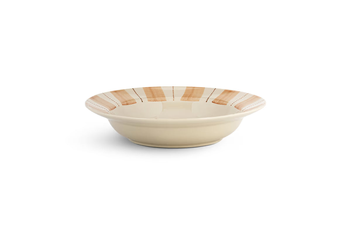 Nkuku - Patthar Pasta Bowl - Cream & Clay
