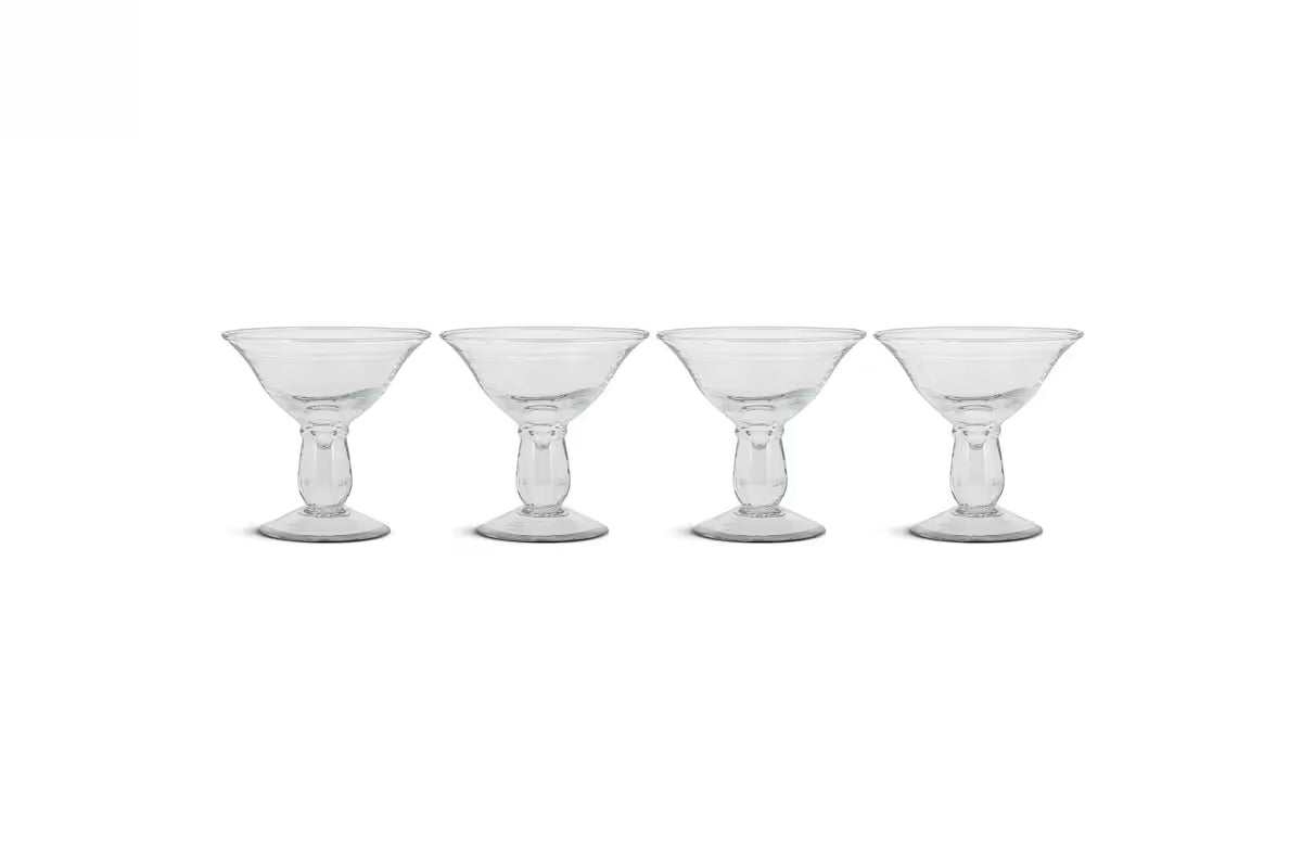 Nkuku - Sooraj Champagne Coupe - Clear - (Set of 4)