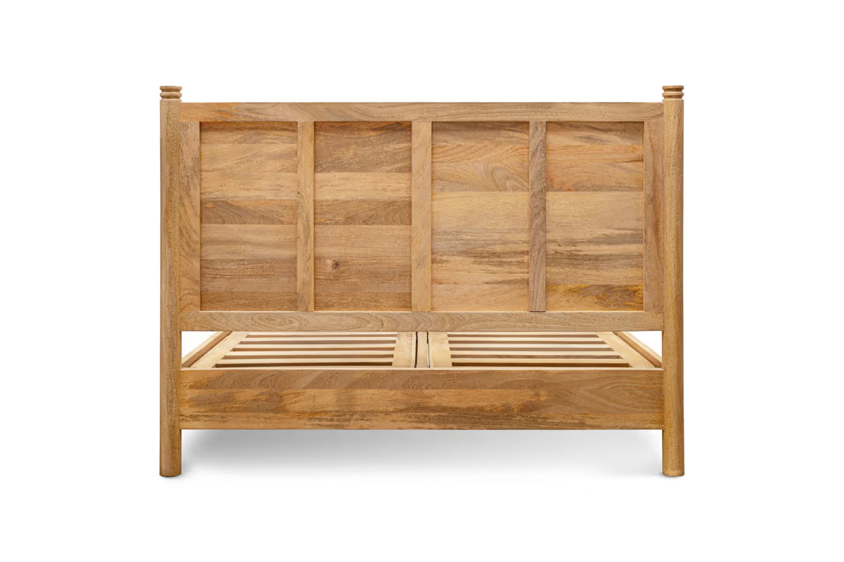 Nkuku - Sri Mango Wood Bed - Natural - Super King