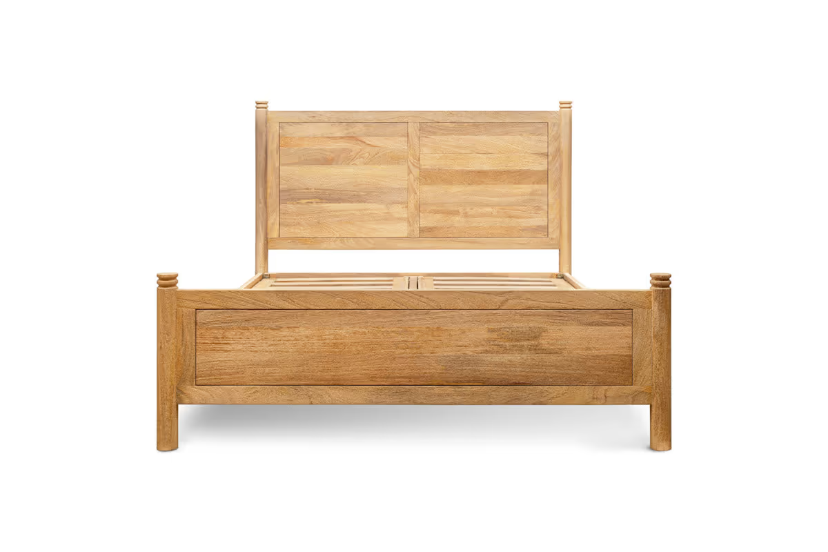 Nkuku - Sri Mango Wood Bed - Natural - King