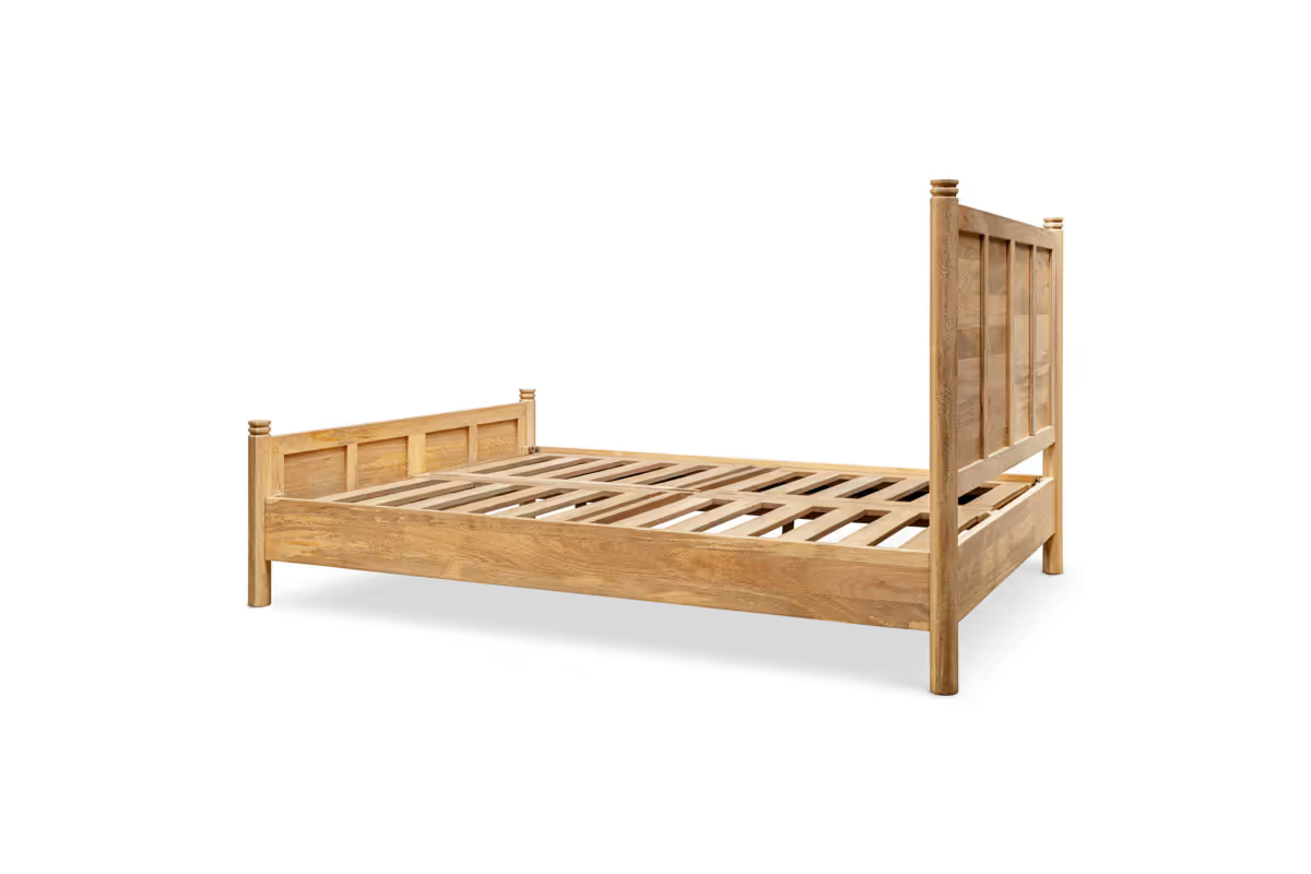 Nkuku - Sri Mango Wood Bed - Natural - King