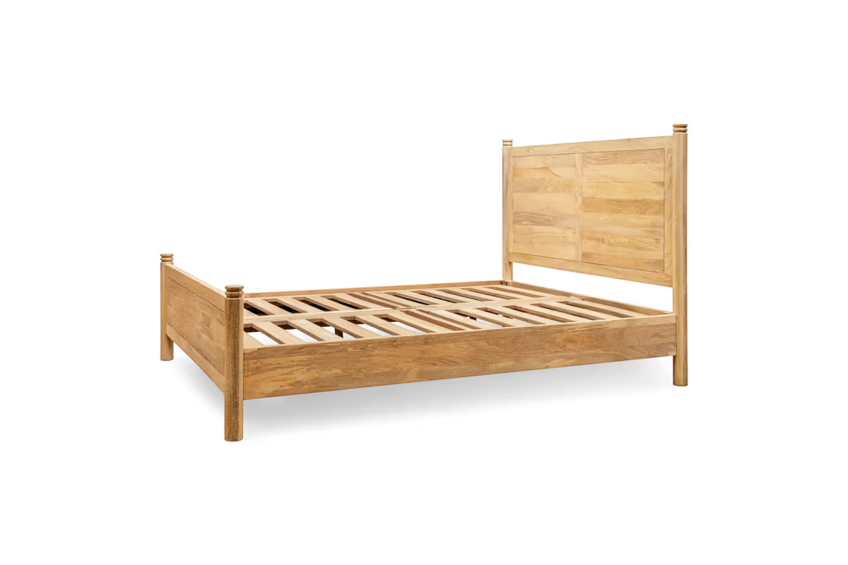 Nkuku - Sri Mango Wood Bed - Natural - King