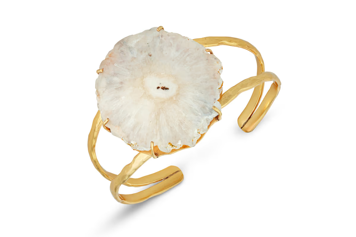 Nkuku - Dveep Solar Quartz Bracelet - Gold