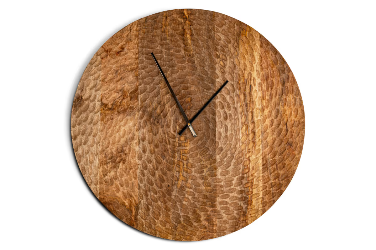 Nkuku - Shahar Clock - Brown