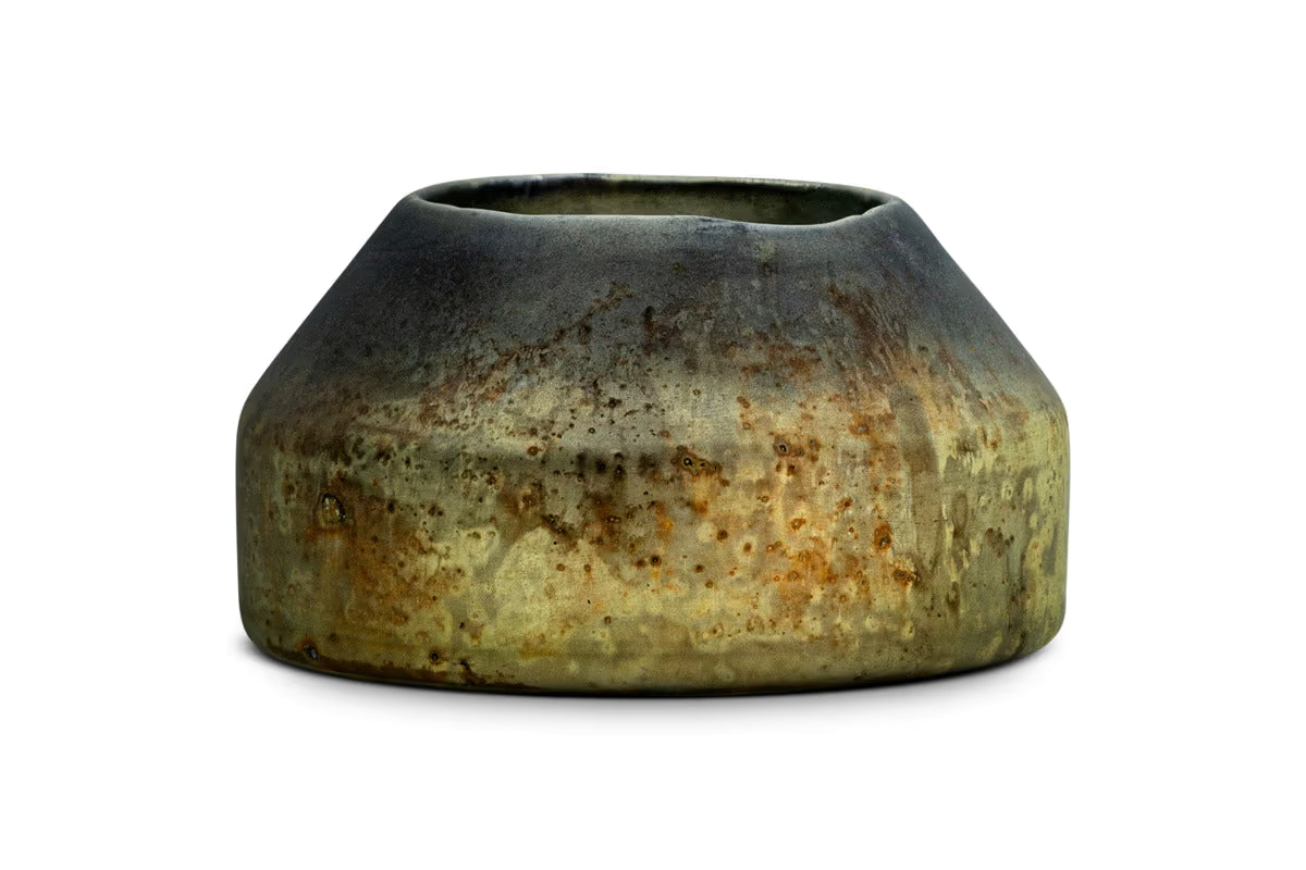 Nkuku - Singal Candle Holder - Green Smoke