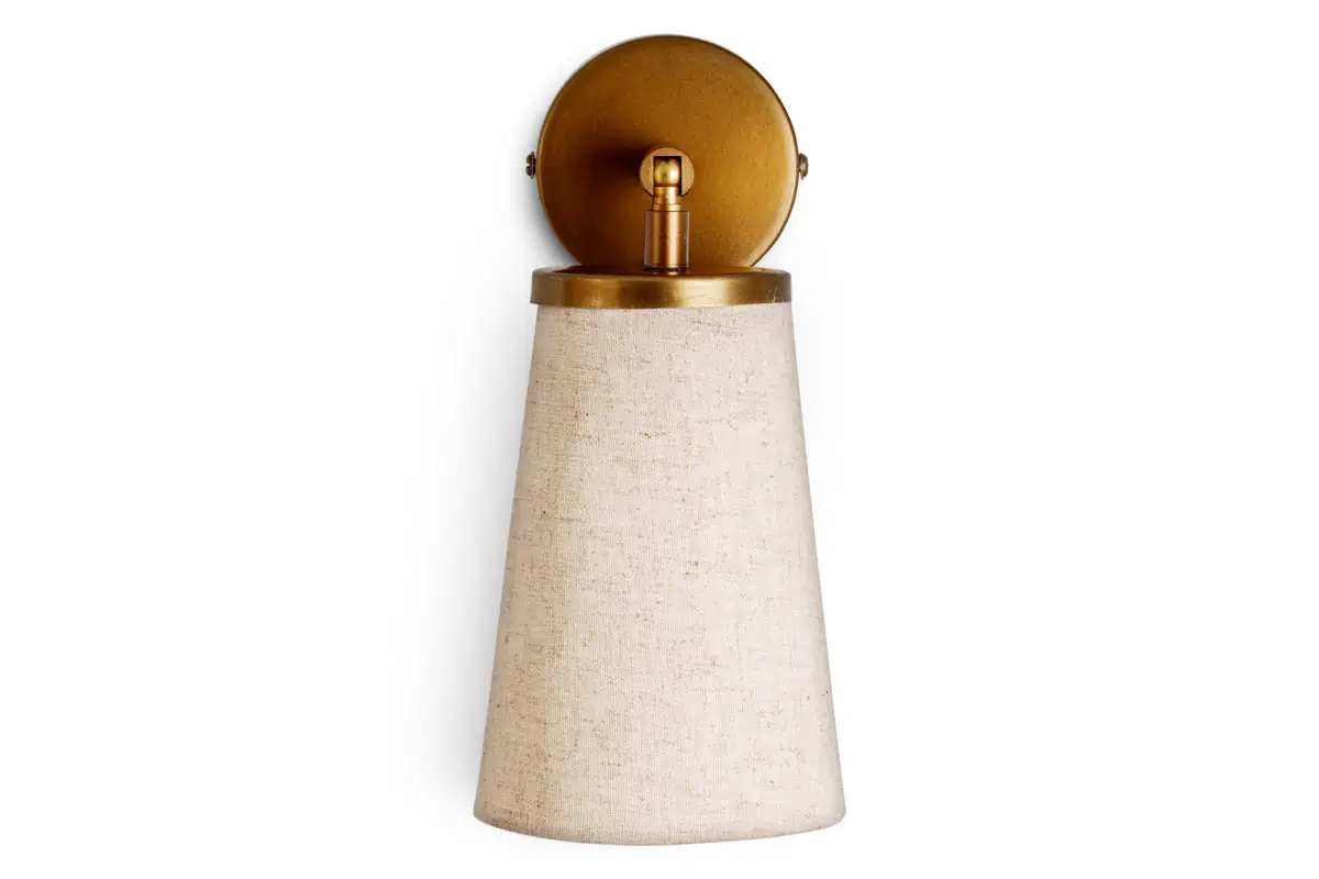 Nkuku - Ame Linen Wall Spot Light - Off White