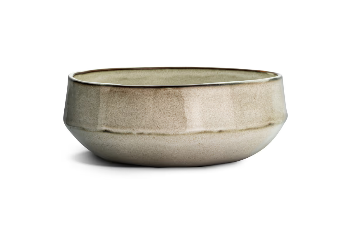 Nkuku - Pedra Serving Bowl - Pewter